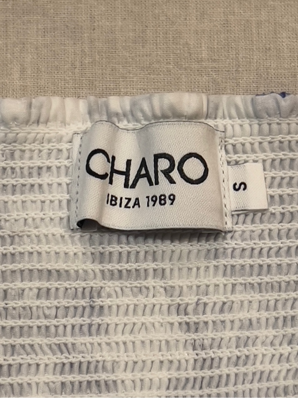 CHARO RUIZ Stunning Kolay Strapless Smocked Floral Maxi Dress Ibiza 1989 Small - Picture 12 of 15